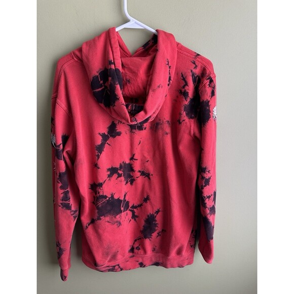 Lurking Class Sketchy Tank Logo Black Red Tie Dye Skater Hoodie Sz Med Skull - Picture 4 of 9